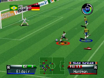 International Superstar Soccer '98 (Europe) (Beta) (1998-03-02) screen shot game playing